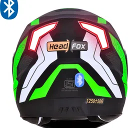 headfox N2 Air 7 Smart Bluetooth Helmet: Calls, Music , GPS & Voice Asst. Road DV Motorbike Helmet-picture-20