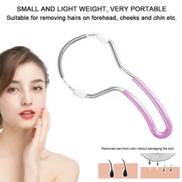 MRIYA Facial Hair Remover Epilator Stick Men & Women, Spring Threading Tool Cordless Epilator image 2