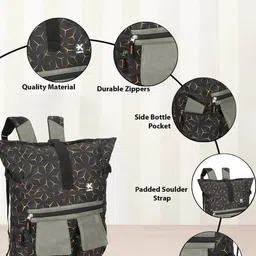 HRX by Hrithik Roshan Geometric Printed Backpack image 5