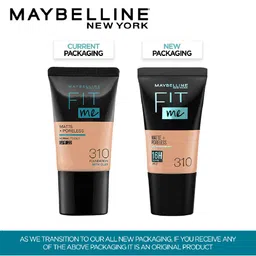 Maybelline New York 2Pcs Fit Me Matte+Poreless Liquid Foundation 18ml each - Sun Beige 310 image 2