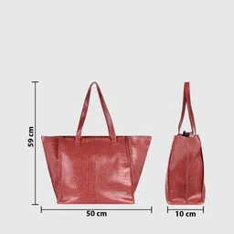 Bagsy Malone Textured Oversized Tote Bag With Tablet Sleeve image 3