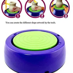 nishchal Electric Battery Operated Pottery Wheel Set Clay Pot Making Machine Game POT_76-picture-24