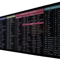 kaku Full Size Mouse Pad – Streamline Your Desk with Shortcut Key Mapping Non Slip Base Mousepad-picture-28