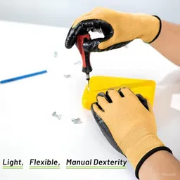 donizard Nitrile Coated Anti Cut Resistant Work Glove for Construction Industrial Purpose Nitrile Safety Gloves image 2