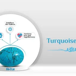 chopra gems 6.50 ratti 100% Effective & Effective Turquoise/Firoza Gemstone for Men & Women Turquoise Stone Pendant image 2