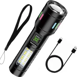 regals choice Outdoor Led Cob Flashlight Aluminum Alloy Torchlight Camping Torch Torch-picture-40