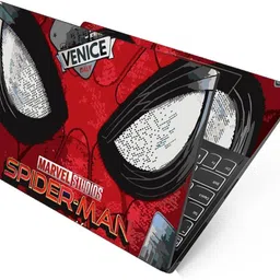 Anweshas Premium Vinyl HD Printed Easy to Install Full Panel Laptop Skin/Sticker/Decal for all Size Laptops upto 15.6 inch No Residue, Bubble Free - Marvel Spiderman Eyes Self Adhesive Vinyl Laptop Decal 15.6-image-78