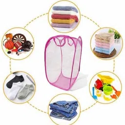kitchwish 45 L Pink Laundry Basket image 3