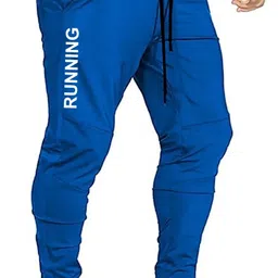 treaddown Men Printed Light Blue Track Pants-picture-17