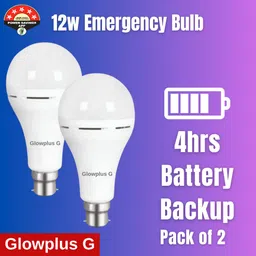 2 Emergency Bulbs – 12W Rechargeable with Battery 3 hrs Bulb Emergency Light-image-5