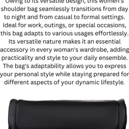 high gravity Women Black Shoulder Bag image 3