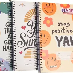 rajesh stationery Soft Cover Spiral Notebook, Memo Notepads Diary Notebook, 11.7 Inch x 8.3 Inch A4 Notebook Unruled 200 Pages-picture-32