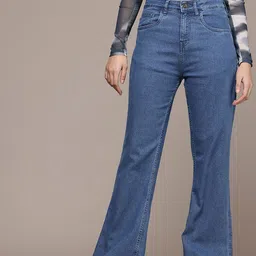roadster Women Slim High Rise Blue Jeans-picture-10