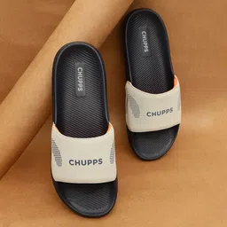 chupps Edge Blue & Grey Slides Slippers Soft Lightweight Flip Flops For Men Slides-picture-17