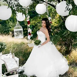 orama JHEEL Paper Ball Round Hanging Ball Paper Hanging Lantern Paper Lamp White Paper Hanging Lantern image 2