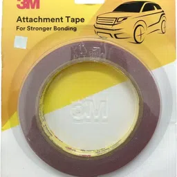 3m - Double Tape - Attachment Tape - For Stronger Bonding - (1.2Cms X 10 Mtrs - 2 Pcs) Self Adhesive Acrylic Foam Tape - (Manual) image 3