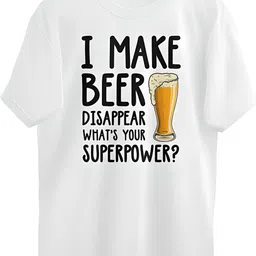 sistas Men Printed Round Neck Polycotton White T-Shirt-picture-10