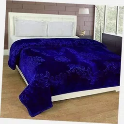 gkm Self Design Double Mink Blanket for Heavy Winter image 2