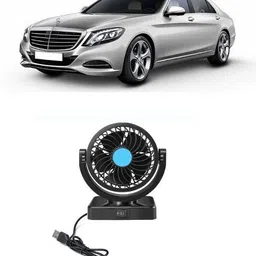 zplusacc DOUBLE Car Fan 12v 360 Head 2 Speed Optimization For UNIVESAL CAR FF-64 Car Interior Fan image 1