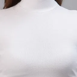 Friskers Pack of 2 White Solid Crop Top image 4