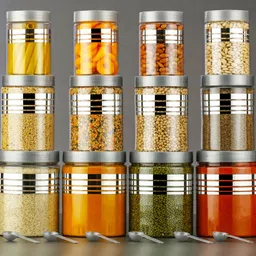 dhabrij Plastic Grocery Container - 1200 ml, 650 ml, 350 ml, 250 ml-picture-24