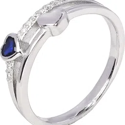 glimm jewel GL-R31 Timeless Union, Adjustable Size 5/6/7 Perfect for Girls, Jewelry Kit, 925 Sterling Silver Rhodium Plated Ring image 2