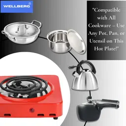 wellberg 1000 W Radiant Cooktop Jog Dial image 3
