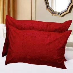 Plain Cotton Filled Zipper Standard Size Pillow Protector-image-2