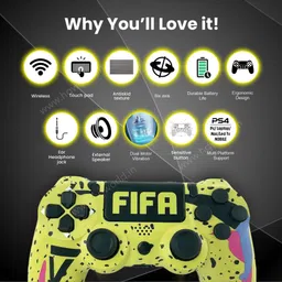 HG WORLD Wireless Controller Compatible with PlayStation 4 DualShock 4 With USB Cable Motion Controller image 4