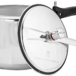 hawkins Miss Mary 5 Ltr Silver Pressure Cooker With Hard Anodised 2 Pc Separater Cooker Dabba and Stand 5 L Pressure Cooker image 3
