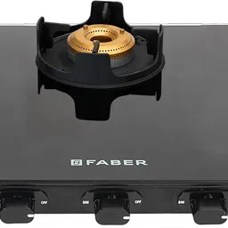 Faber Cooktop Garnet 3BB BK| Toughened Glass| Cast Iron Coated Pan Support| Stainless Steel Manual Gas Stove-picture-17