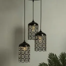 homesake Nebula Black Metal Cluster Hanging Light-picture-29