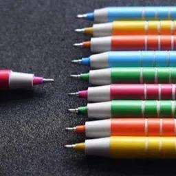 hanumant kripa hk 40 Pieces Ballpoint Pen | 0.6mm Tip Size | Firm Grip For Comfortable Writing | Ball Pen image 3