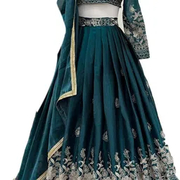 devaanshfab Embroidered Semi Stitched Lehenga Choli-picture-26