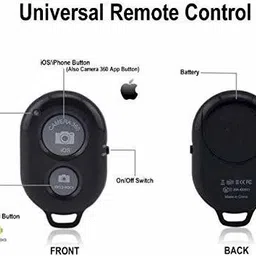 KMJSA Wireless Bluetooth Shutter Button Selfie Remote Supported Camera Remote Control (Multicolor)Camera Remote Control image 3