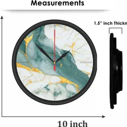 radhe custom arts Analog 10 cm X 25 cm Wall Clock image 2