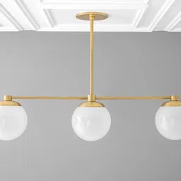 baslash 5-Light Globe Hanging jhumar Light with Frosted Glass Shade(Bulb Not Included) Chandelier Ceiling Lamp image 1