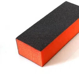 thr3e strokes Nail Art Shiner Buffer Block Orange Buffing Sanding File and 1 Nail Filer image 2