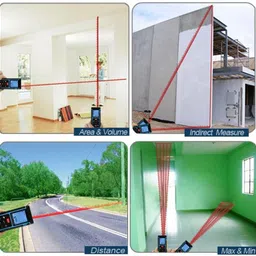 goodsbazaar 100 Meter Range Finder Laser Distance 100 Mtr Area Volume Pythagorean Spirit Lev 100mtr/328ft Digital Laser Distance Meter Range Finder 100 Meter Diastimeter LDM Non-magnetic Engineer's Precision Level image 2