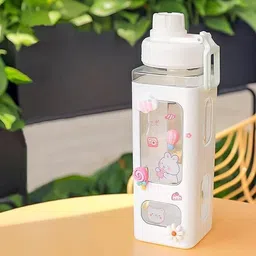 ossoberry Cute Water Bottle with Straw - 700ml Leakproof BPA-Free Bottle for Girls & Boys 700 ml Water Bottle-picture-10