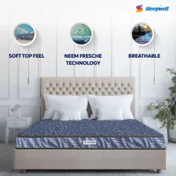 sleepwell Utsav Comfort orthopaedic 4 Inch Resitec Foam Mattress In Single Size image 4