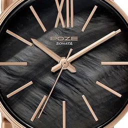 Sonata Poze Women Embellished Dial & Bracelet Style Straps Analogue Watch SP80051KD02W image 3