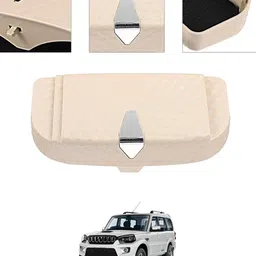 ayw Universal Multiuse Beige New Style Sunglass Holder For Car-239 White Car Sunglass Clip Holder image 1
