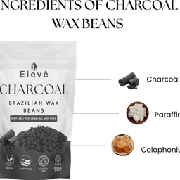 eleve Elevé Charcoal Brazilian Wax Beans for Hair Removal – Hands, Legs & Bikini Wax image 3