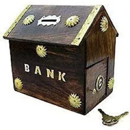 A S Handicrafts Wooden Money Bank image 1