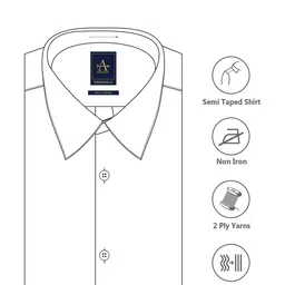 Arrow Grid Tattersall Checks Checked Spread Collar Cotton Autopress Formal Shirt image 3