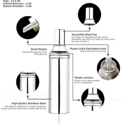 miltlife 1000 ml Cooking Oil Dispenser Set image 5