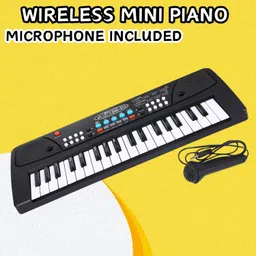 (Piano Keyboard) Toy with 37 Key, Recording and Mic, Adapter for DC Power C11 (Piano Keyboard) Toy with 37 Key, Recording and Mic, Adapter for DC Power C11 Analog Portable Keyboard-image-92