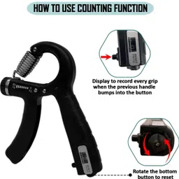 fitnesstricks Counter Hand Gripper & Finger Exerciser for Hand Exerciser for Men & Women Hand Grip/Fitness Grip image 5