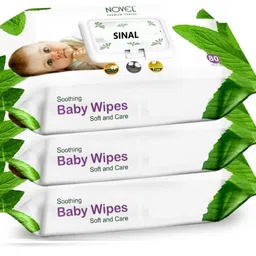 sinal Pack of 9 Wet Wipes (80 leaf each) with Cap Wipes With Lid WIP43.3 image 2
